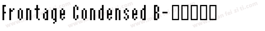 Frontage Condensed B字体转换